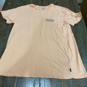 Billabong Light Peach Tee. Men size medium.